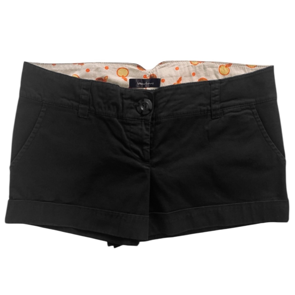 Wearhouse Black High Waist Size L Women's Shorts